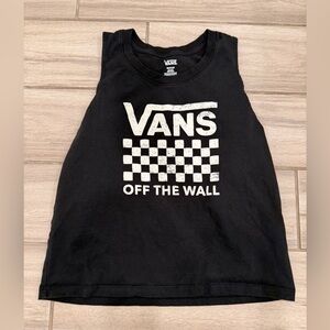 Vans Tank Top - Black with White Logo